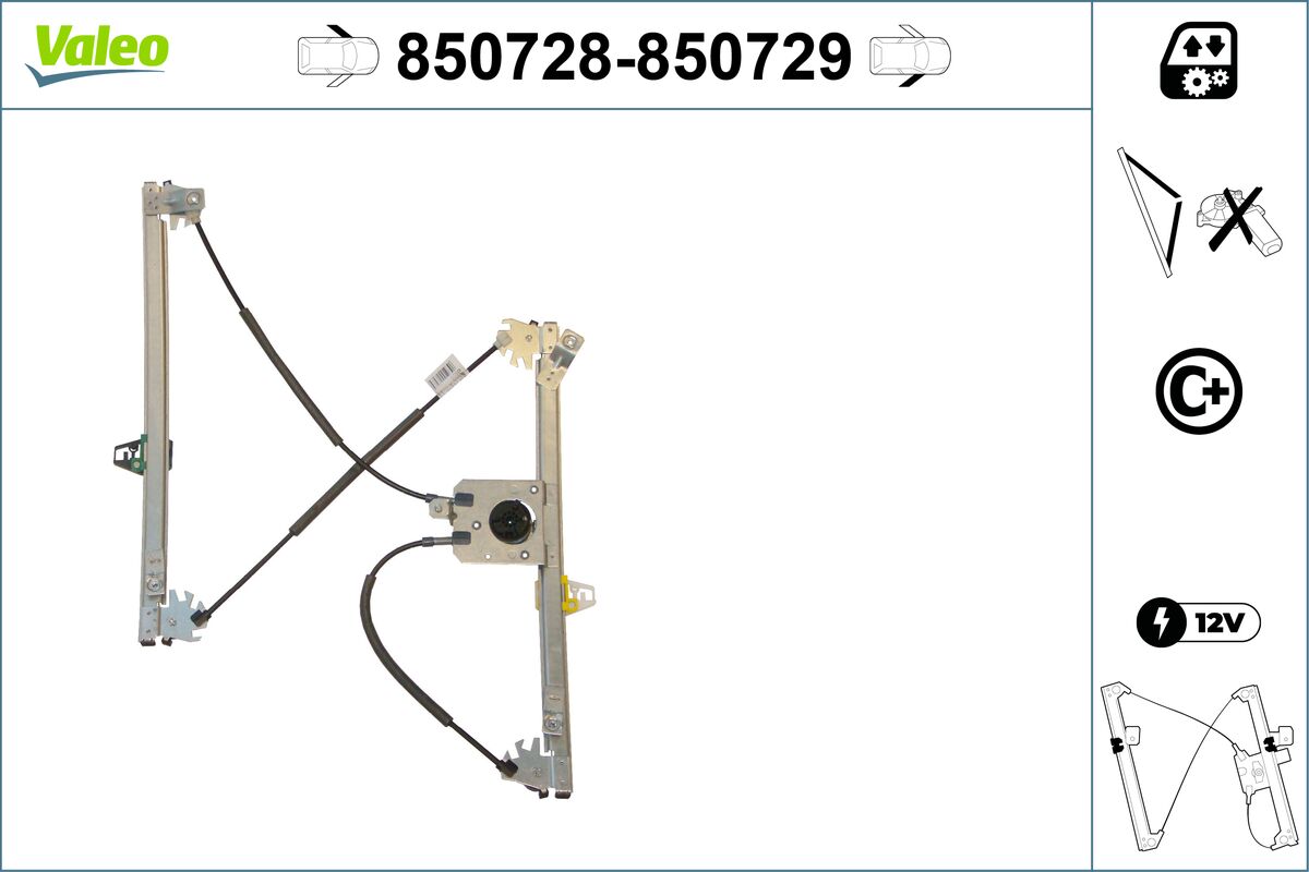 Window Regulator - 850728 VALEO